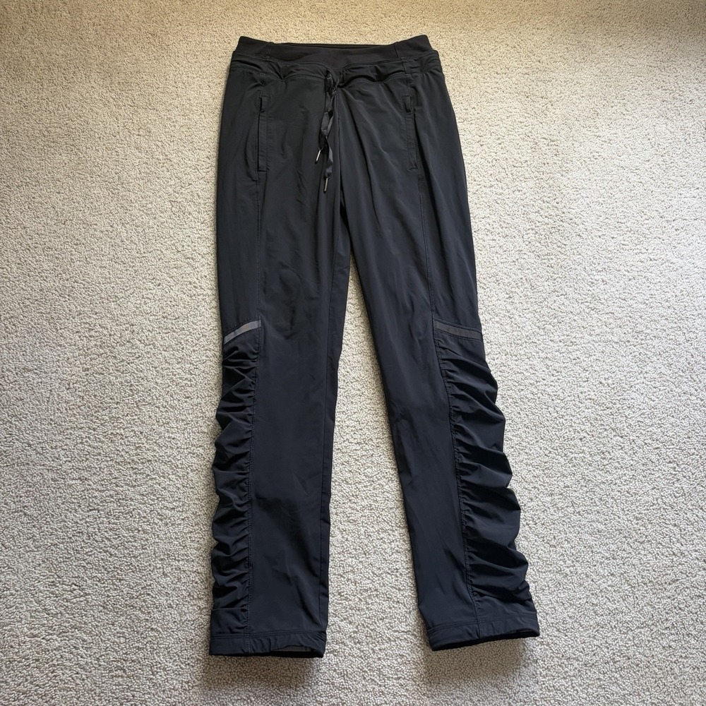 Lululemon Jogger Pants Women's Size 6 Black Fleece Lined